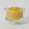 Tealight holder glass with beeswax tealight