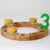 Tealight holder glass with tealight n celebration ring
