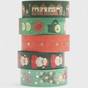 Washi tape with christmas patterns 