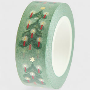 washi tape with christmas tree 
