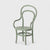 Green chair on a white background