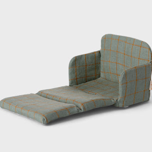 Maileg Plaid-patterned chair on a white background