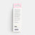 Back view of a product packaging with text and a barcode on a white background