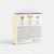 Product packaging with text and logos on a white background