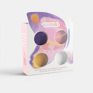 Namaki face painting kit packaging with colorful design on a white background