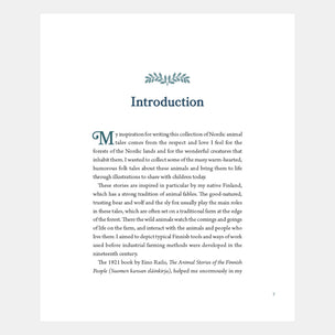 Introduction page of a book with text and a decorative element on a white background