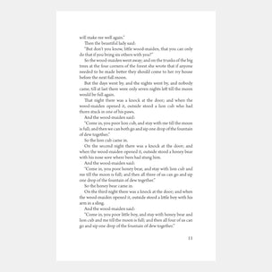 Text from a book or story on a white background