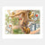 Illustration of squirrels and fairies in a forest setting with mushrooms and branches.