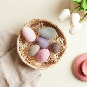 Felt eggs