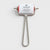 Metal roller with a label on a white background