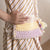 girl with crochet bag.