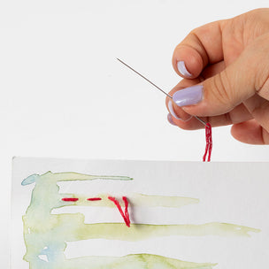 Mini Craft Kit | Embroidered Watercolour Art Kit