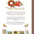 Back cover of a book with a squirrel illustration and text about acorn children adventures.