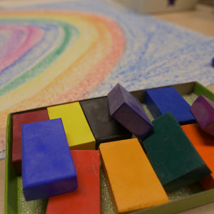 Filana Organic Beeswax Crayons | 12 Classic Colours Blocks