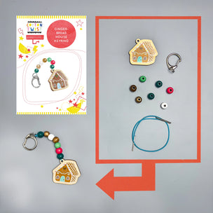 Cotton Twist | Make Your Own Gingerbread House Keyring