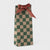 Maileg Checkered paper bag with a red ribbon on a white background