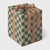 Maileg Checkered gift box with a brown ribbon on a white background