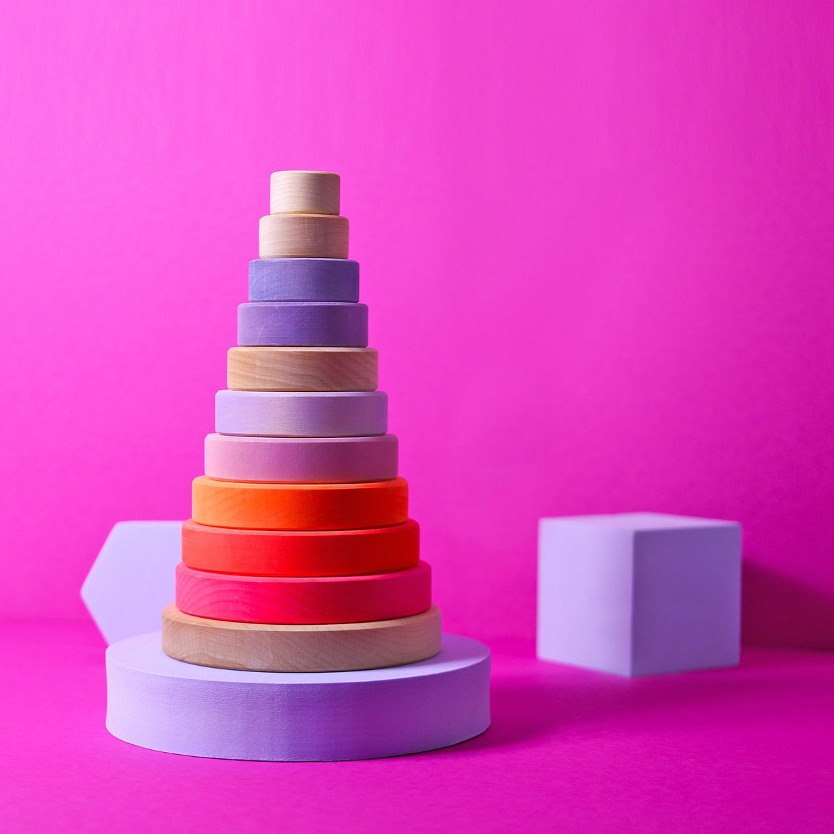 Grimm's Conical Tower Neon Pink | Conscious Craft