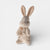 Plush rabbit toy on a white background