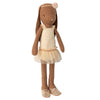 Maileg Bunny Size 2 Chocolate Brown Ballet Suit and Skirt Cream