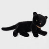 Maileg Black plush cat toy on a white background