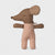 Maileg baby toy mouse with a polka dot body on a light gray background