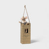 Maileg Prince mouse in a castle tower with 'Let the Story Begin' text on a light gray background