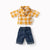 Maileg Yellow Checked Shirt and Pants | Dad mouse