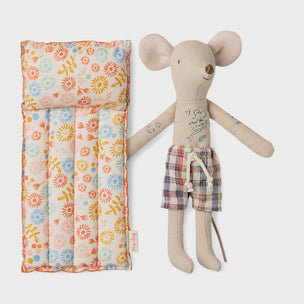 Maileg Beach Mouse with Air Mattress | Dad