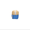 blue and beige pencil case on white back ground