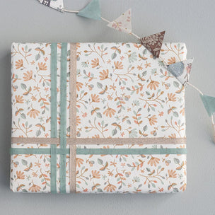 Dark mint ribbon with wrapping 