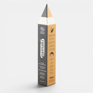 Tall, thin packaging box with 'namaki' branding on a white background