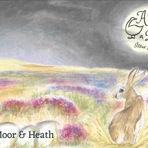 Drawing of a hare on the moors with a dark sky, taken from the cover of A Year and a Day Magazine © | Conscious Craft