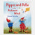 Book cover of 'Pippa and Pelle in the Autumn Wind' with two characters flying a kite.