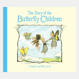 Book cover of 'The Story of the Butterfly Children' with illustrations of children and butterflies.