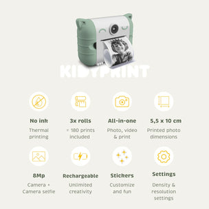 KIDYWOLF Kidyprint | Thermal Printing Camera