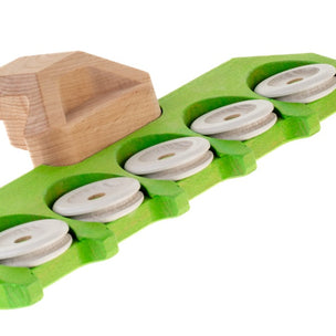 Green toy combine harvester attachment  