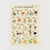 Illustrated alphabet chart featuring Winnie the Pooh and friends on a beige background