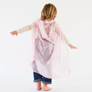 Child with pink play silks