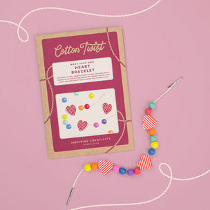 Mini Craft Kit | Make A Heart Bracelet Kit