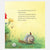 Illustration of a snail with flowers and text on a yellow background