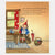 Illustration of a gnome character with a basket of yarn and an umbrella, with text about Pippa and Pelle in the background.