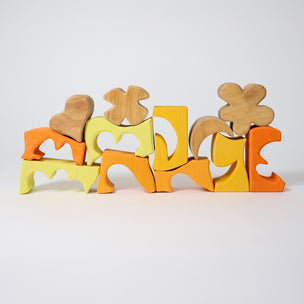 Grimm's wooden yellow puzzle 