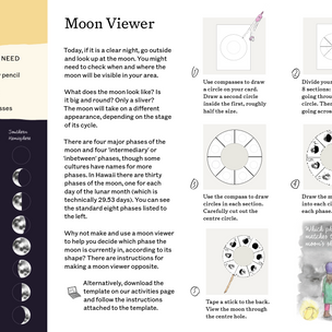 Activity with a moon theme from   A Year and a Day Magazine © | Conscious Craft