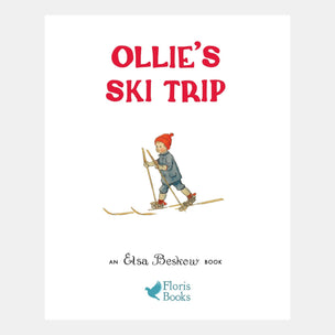 Book cover of 'Ollie's Ski Trip' by Elsa Beskow with a child skiing illustration.