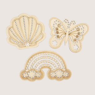 Wooden Threading & Embroidery Shapes