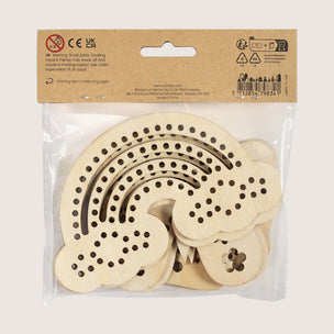Wooden Threading & Embroidery Shapes