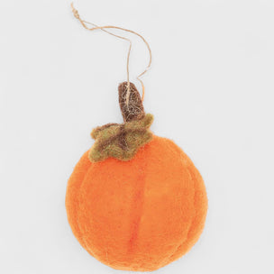 Felt Pumpkin Orange Hanging Ornament