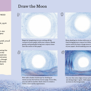 How to draw the moon  from A Year and a Day Magazine © | Conscious Craft
