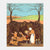 Illustration of a mother earth with root children in a forest setting